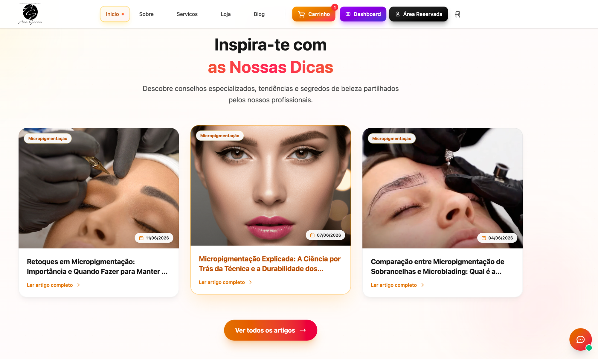 Blog com SEO integrado no Agenda Cheia