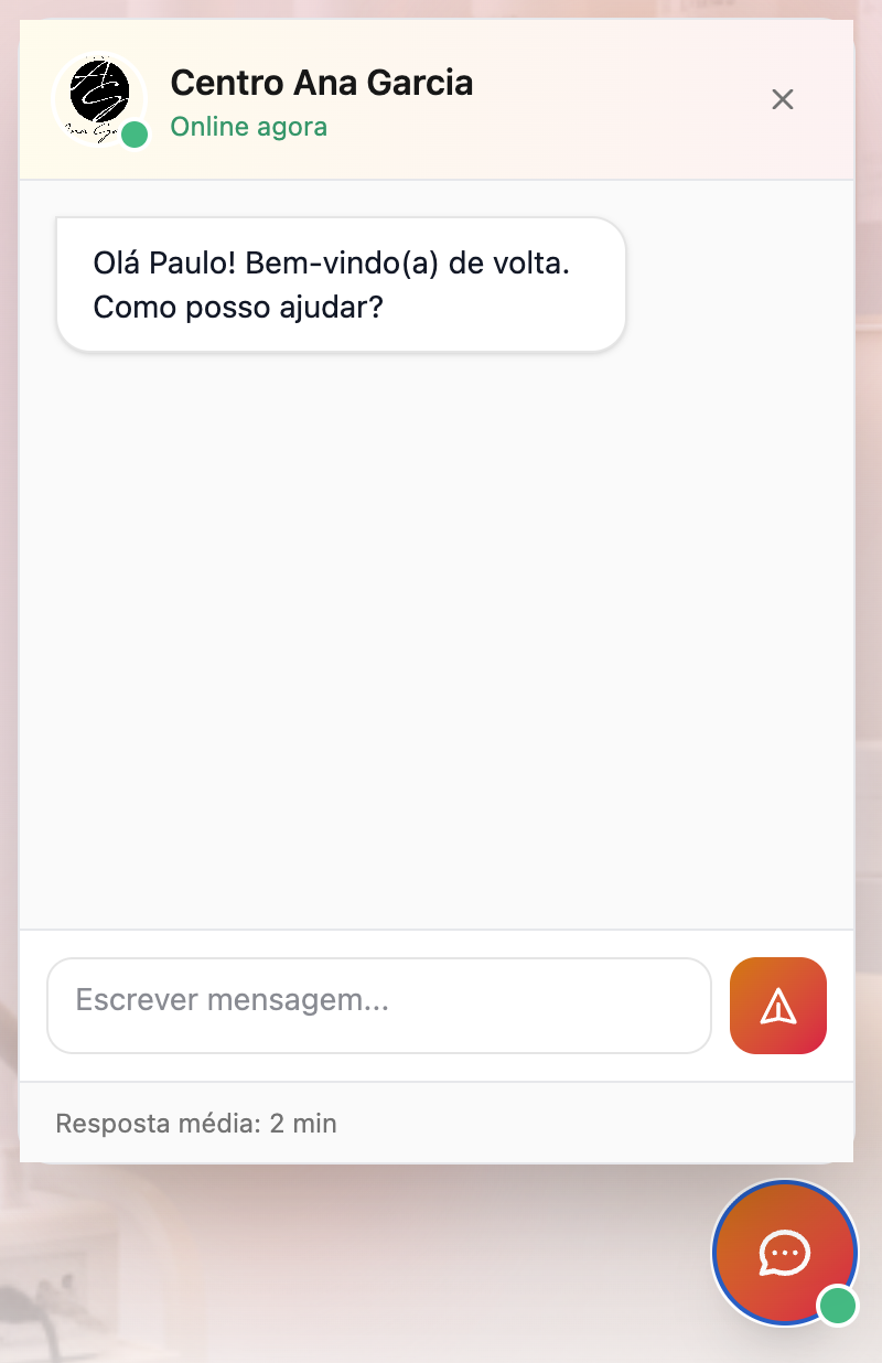Chat ao vivo do Agenda Cheia