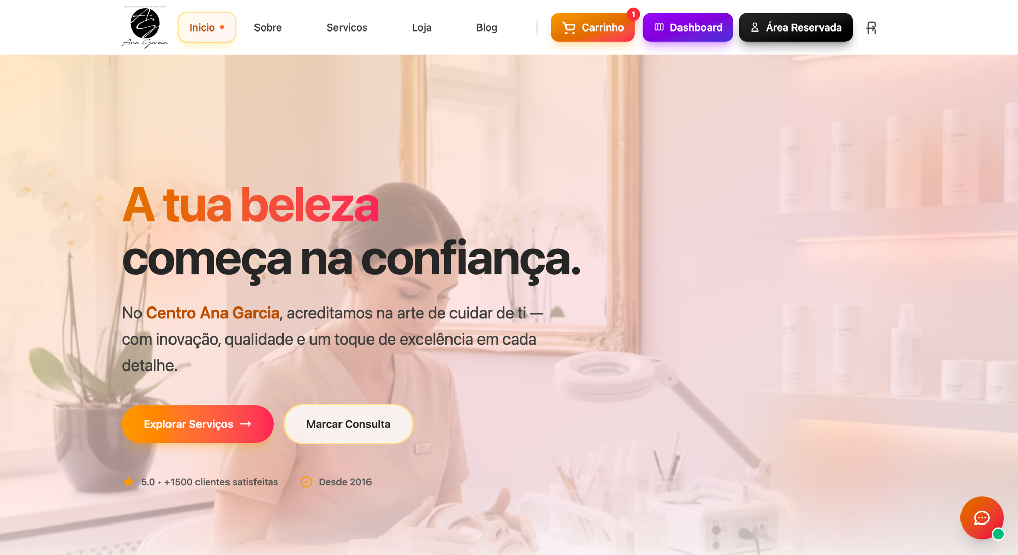 Site público do Agenda Cheia, em produção no Centro Ana Garcia